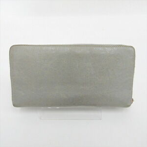 Balenciaga Blue Round Wallet Zip Giant Long Gray